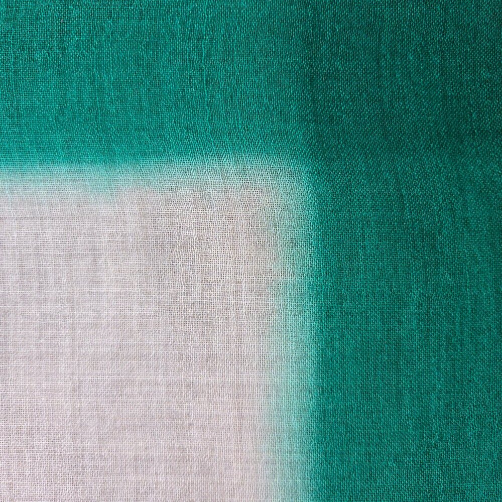 NWOT Lightweight Wool Scarf Ahujasons Green and Natural/Tan - Picture 9 of 12